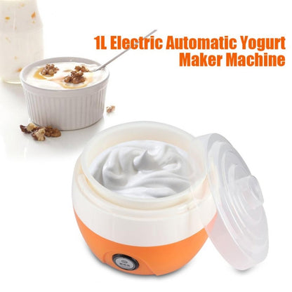 Electric Automatic Yogurt Maker Machine Yoghurt DIY Tool Kithchen Plastic Container 220V Capacity: 1L(Orange) - Yogurt Machine by others | Online Shopping UK | buy2fix