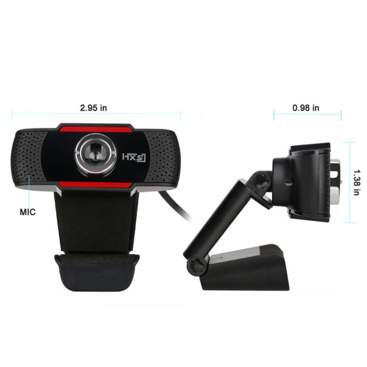 HXSJ S20 USB Webcam 480P PC Camera with Absorption Microphone -  by HXSJ | Online Shopping UK | buy2fix