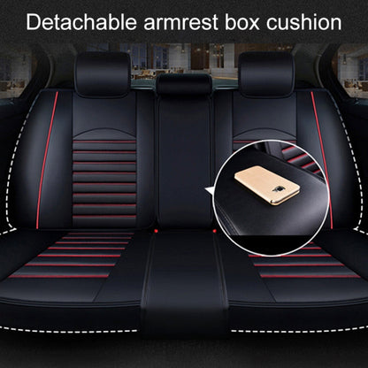 Universal PU Leather Car Seat Cover Beige - Seat Accessories by buy2fix | Online Shopping UK | buy2fix