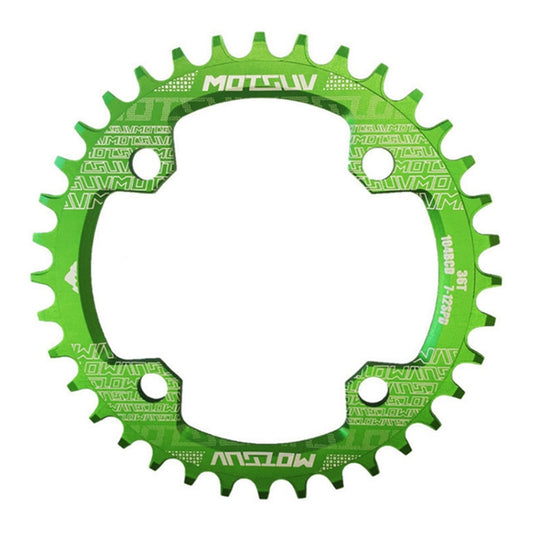 MOTSUV Narrow Wide Chainring MTB  Bicycle 104BCD Tooth Plate Parts(Green) - Outdoor & Sports by buy2fix | Online Shopping UK | buy2fix