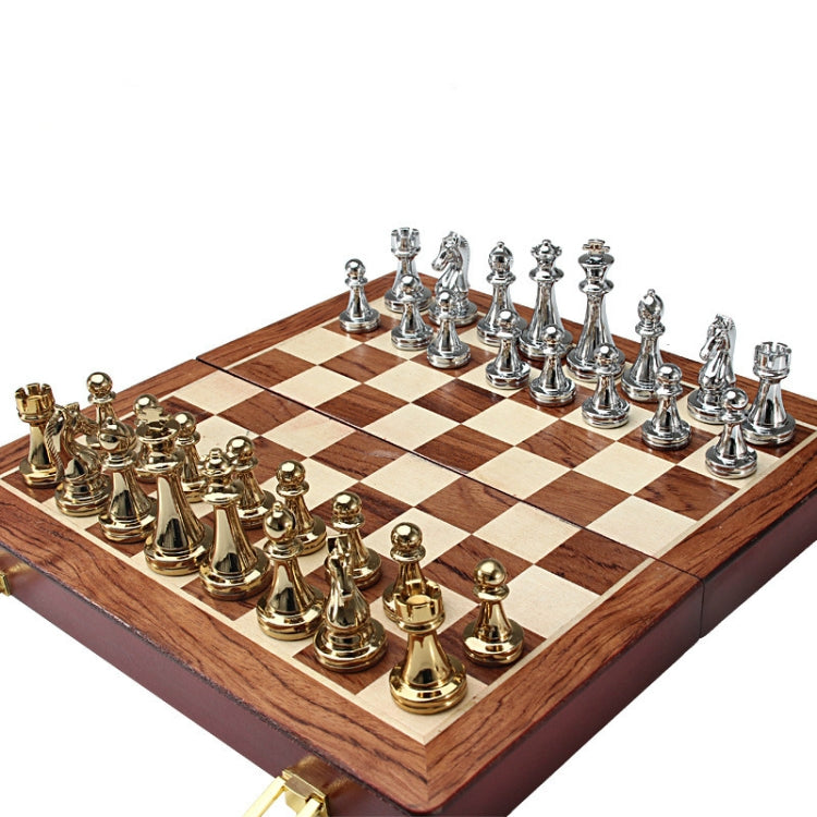 Zinc Alloy Simple European Chess Board Chess Set - DIY Developmental Toys by buy2fix | Online Shopping UK | buy2fix