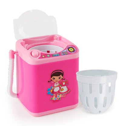 Mini Multifunction Kids Washing Machine Toy Beauty Sponge Brushes Washer(Pink) - Pretend Play Toys by buy2fix | Online Shopping UK | buy2fix