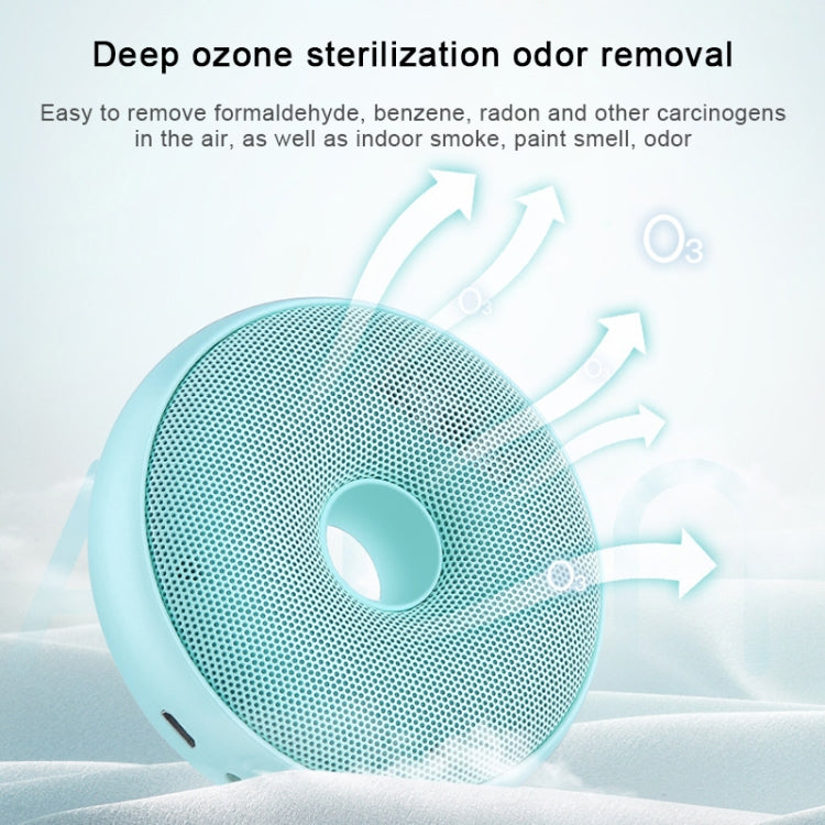 Portable Donut Electric Air Purifier Home Car Anion Ozone Deodorizer(White) - Home & Garden by carzor | Online Shopping UK | buy2fix