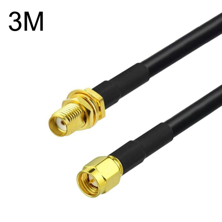 SMA Male To SMA Female RG58 Coaxial Adapter Cable, Cable Length:3m - Connectors by buy2fix | Online Shopping UK | buy2fix