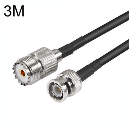 BNC Male To UHF Female RG58 Coaxial Adapter Cable, Cable Length:3m - Connectors by buy2fix | Online Shopping UK | buy2fix