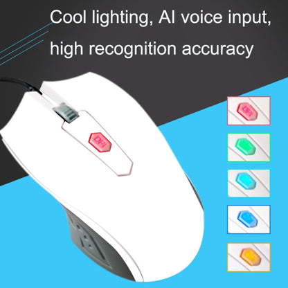 Pcsensor MOS4 4 Keys 2400DPI Game Intelligent Voice Recognition Input Mouse, Cable Length: 1.5m(Sound) - Wired Mice by Pcsensor | Online Shopping UK | buy2fix