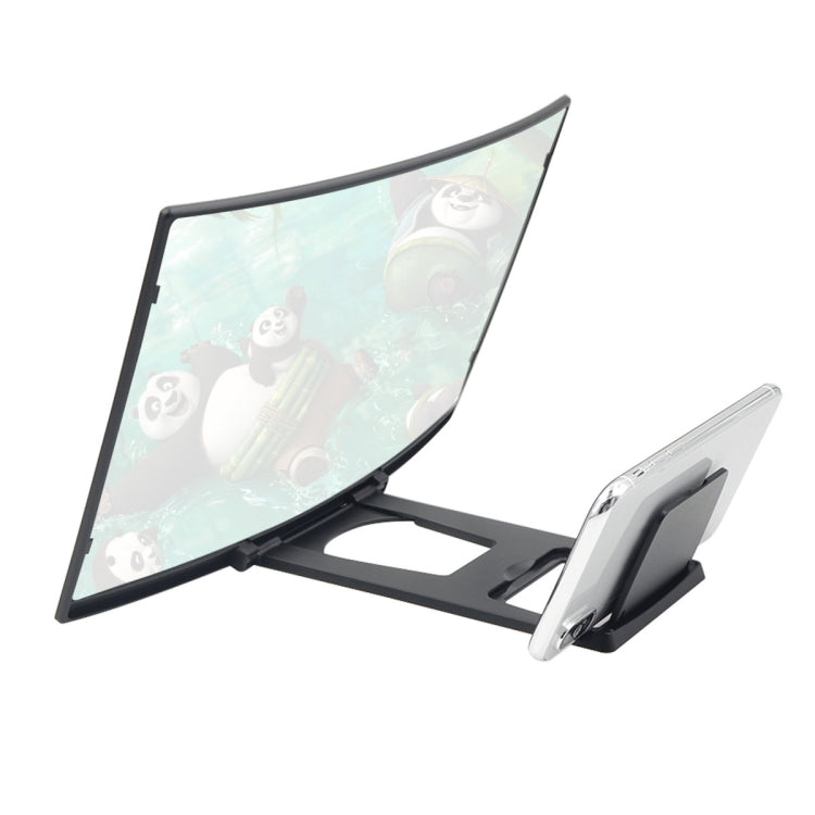 L6 12 inch Curved Screen Mobile Phone Screen Magnifier 3D High-definition Screen Magnifier Multifunctional Lazy Bracket - Screen Magnifier by buy2fix | Online Shopping UK | buy2fix