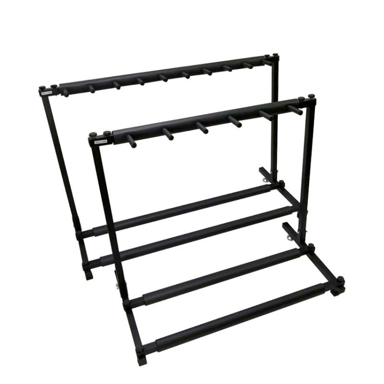 Foldable Long Metal Guitar Display Stand Shelf, Specification:Nine Racks - Stringed Instruments by buy2fix | Online Shopping UK | buy2fix