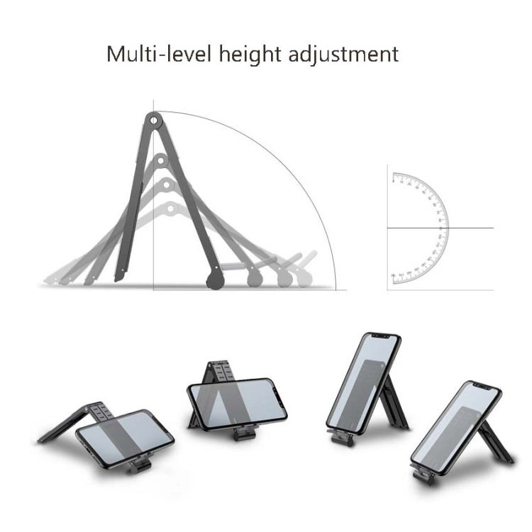 Metal Laptop Stand Computer Cooling Folding Mini Flat Raised Bracket(Silver) - Computer & Networking by buy2fix | Online Shopping UK | buy2fix