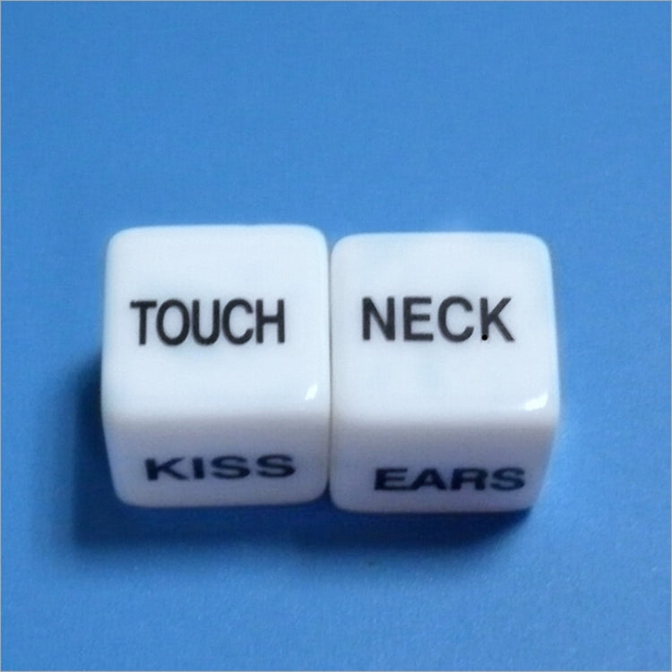 2 PCS Funny Sex Dice Humour Party Gambling Adult Games Sex Toys Cuboid(White) - Toys & Hobbies by buy2fix | Online Shopping UK | buy2fix