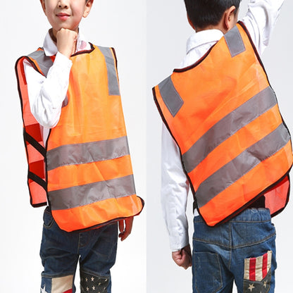 Safety Kids Reflective Stripes Clothing Children Reflective Vest(Dark Green) - Reflective Safety Clothing by buy2fix | Online Shopping UK | buy2fix