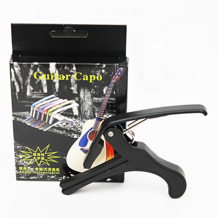 Plastic Guitar Capo for 6 String Acoustic Classic Electric Guitarra Tuning Clamp Musical Instrument Accessories(Black) - Stringed Instruments by buy2fix | Online Shopping UK | buy2fix