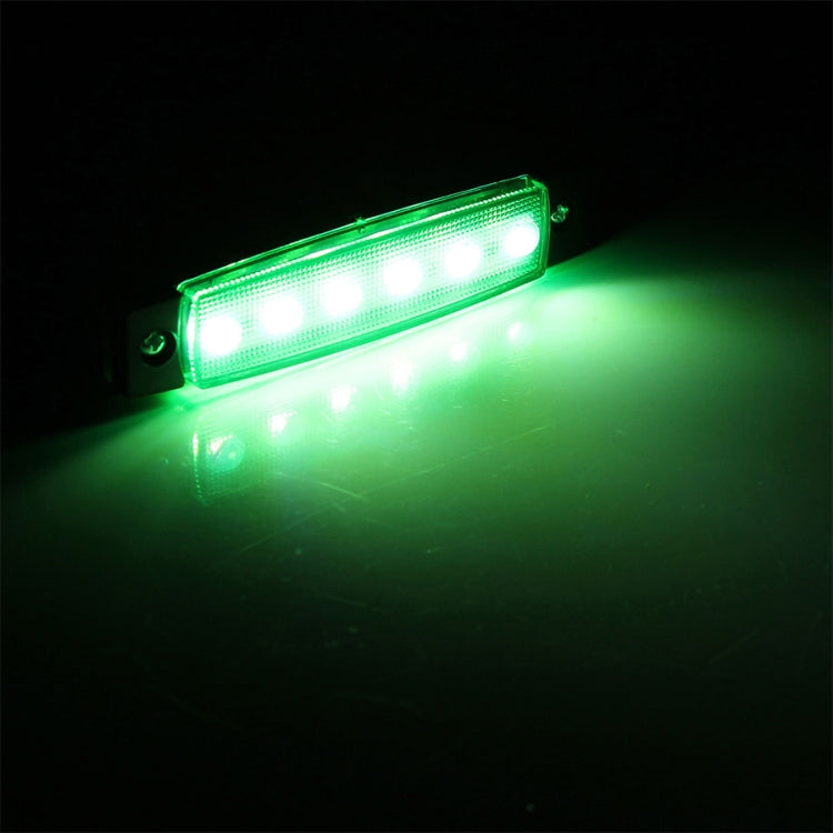 4 PCS 12V 6 SMD Auto Car Bus Truck Wagons External Side Marker Lights LED Trailer Indicator Light Rear Side Lamp(Green) - In Car by buy2fix | Online Shopping UK | buy2fix