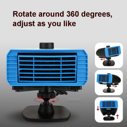 24V Multifunctional Heater For Car 360 Degree Rotating Car Heater, Style:Clip Model - Heating & Fans by buy2fix | Online Shopping UK | buy2fix