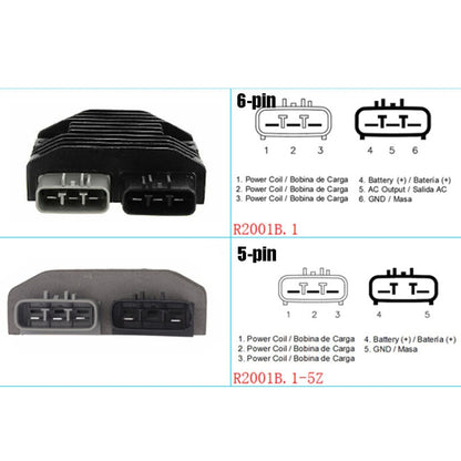 2001B.1 Motorcycle Rectifier For Can-Am Commander 1000 RHINO700/YXR700, Style:5-pin - In Car by buy2fix | Online Shopping UK | buy2fix