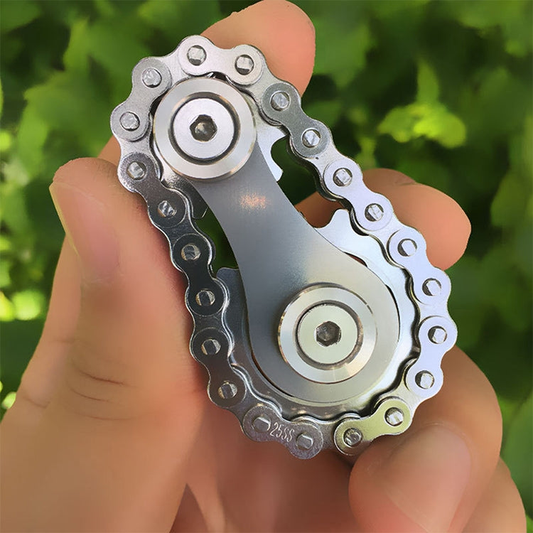 Chain Gyro Fingertip Gyro EDC Metal Toy Gear Sprocket Flywheel, Colour: Gun Plated - Spinning Toys by buy2fix | Online Shopping UK | buy2fix