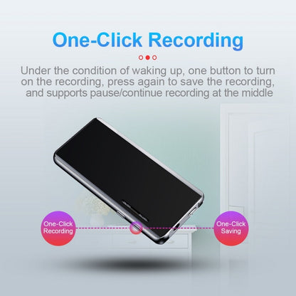 M13 High-Definition Noise Reduction Recorder Music MP4 Player, Support Recording / E-Book / TF Card Without Bluetooth(Black), Capacity: 16GB - Consumer Electronics by buy2fix | Online Shopping UK | buy2fix