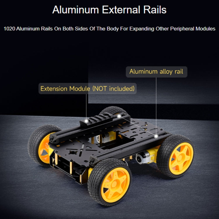 Waveshare Smart Mobile Robot Chassis Kit, Chassis:With Shock-absorbing(Normal Wheels) - Consumer Electronics by Waveshare | Online Shopping UK | buy2fix