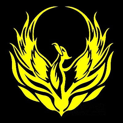 4 PCS Car Personality Decals Electric Car Stickers Decoration Fire Phoenix Totem(Reflective Yellow) - Decorative Sticker by buy2fix | Online Shopping UK | buy2fix