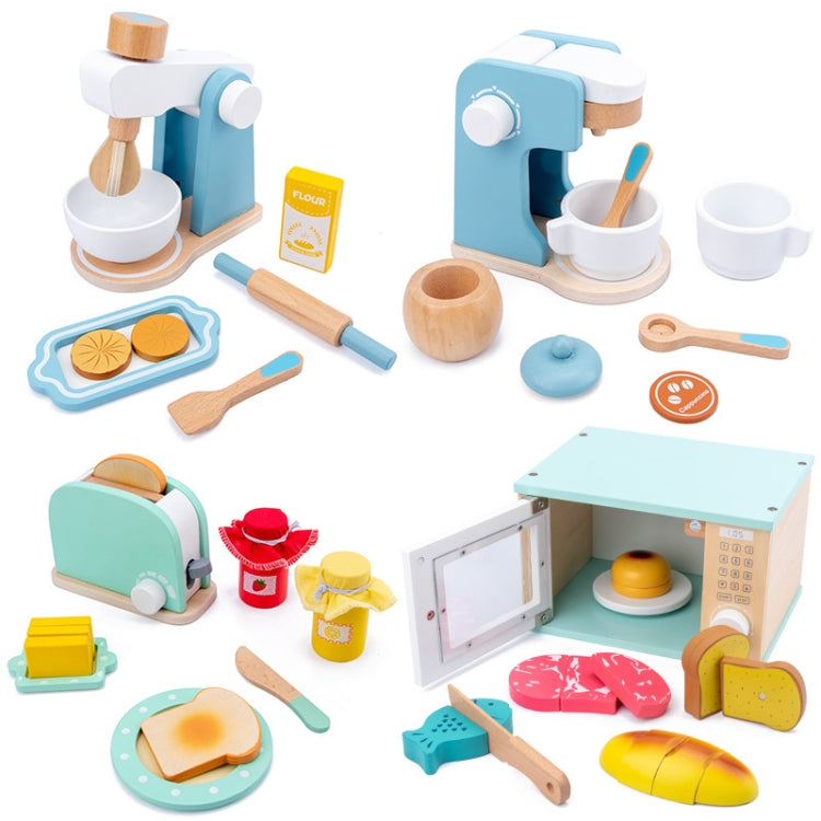 Children Simulation Kitchen Set Baby Wooden Food Cutting Pretend Play Toy Mini Oven - Pretend Play Toys by buy2fix | Online Shopping UK | buy2fix