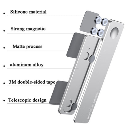 Oatsbasf  Mobile Phone Computer Sync Screen Aluminum Alloy Bracket Computer Expansion Bracket(Silver) - Hand-Sticking Bracket by OATSBASF | Online Shopping UK | buy2fix