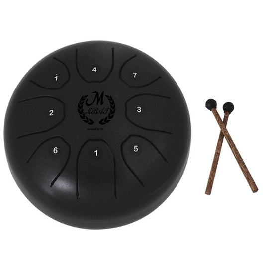 MEIBEITE 5.5-Inch C-Tune Sanskrit Drum Steel Tongue Empty  Worry-Free Drum(Black) - Percussion Instruments by MEIBEITE | Online Shopping UK | buy2fix