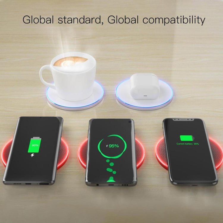 JAKCOM TWC Multifunctional Wireless Charging with Constant Temperature Heating Function UK Plug (White) - Apple Accessories by JAKCOM | Online Shopping UK | buy2fix