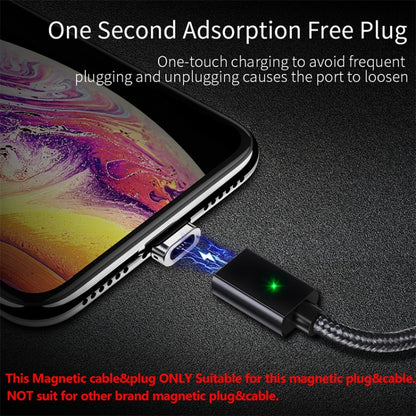 2 PCS ESSAGER Smartphone Fast Charging and Data Transmission Magnetic Cable with Micro USB Magnetic Head, Cable Length: 2m(Black) - Mobile Accessories by buy2fix | Online Shopping UK | buy2fix