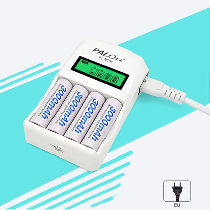 4 Slots Smart Intelligent Battery Charger with LCD Display for AA / AAA NiCd NiMh Rechargeable Batteries(EU Plug) - Consumer Electronics by buy2fix | Online Shopping UK | buy2fix