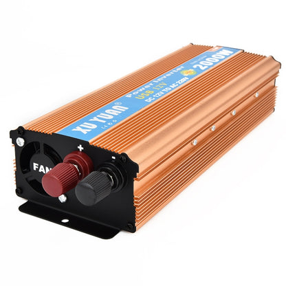 XUYUAN 2000W Inverter with USB Positive And Negative Reverse Connection Protection, Specification: Gold 12V to 220V - Modified Square Wave by buy2fix | Online Shopping UK | buy2fix
