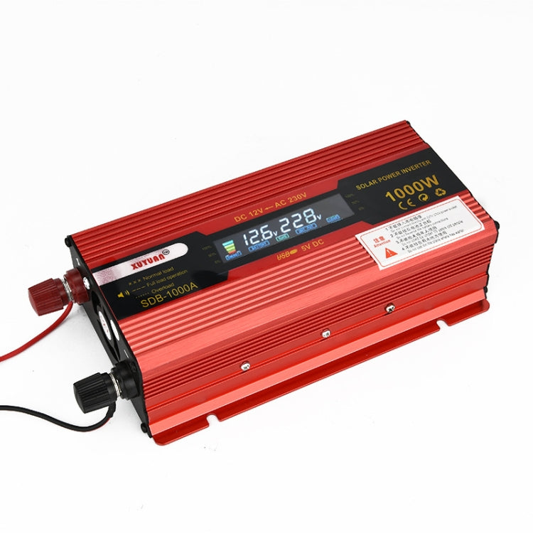 XUYUAN 1000W Car Inverter with Display Converter, Specification: 24V to 220V -  by XUYUAN | Online Shopping UK | buy2fix