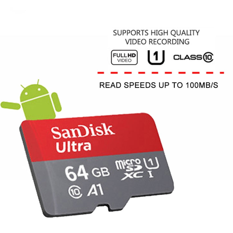 SanDisk A1 Monitoring Recorder SD Card High Speed Mobile Phone TF Card Memory Card, Capacity: 256GB-100M/S - Micro SD Card by SanDisk | Online Shopping UK | buy2fix