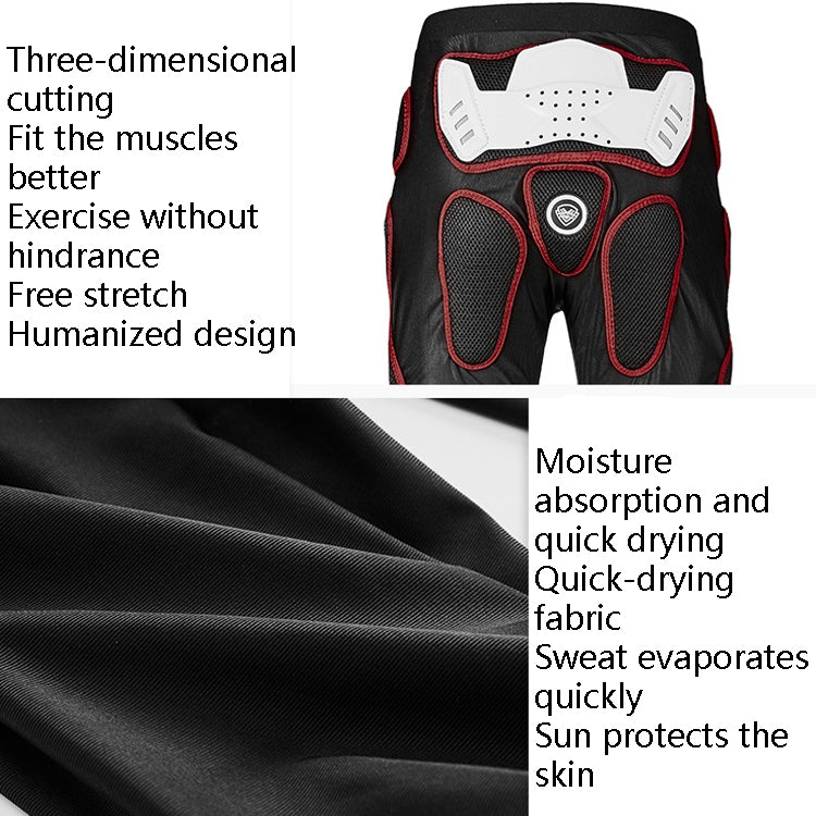 SULAITE Motorcycle Cross-Country Riding Trousers Protective Hip Pants, Specification: XL(Red) - Protective Gear by SULAITE | Online Shopping UK | buy2fix