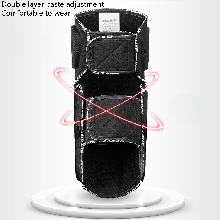 SULAITE Off-Road Motorcycle Windproof Warmth Drop-Proof Breathable Carbon Fiber Protective Gear, Specification: Knee Pads - Protective Gear by SULAITE | Online Shopping UK | buy2fix