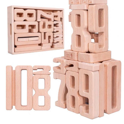 Children Particle Beech Number Building Blocks Children Mathematics Early Education Toy Teaching Kids(32 PCS / Set) - Math Toys by buy2fix | Online Shopping UK | buy2fix