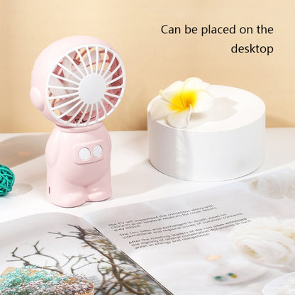 FY040 2 PCS Portable Outdoor USB Handheld Fan Desktop Office Mini Night Light Fan(Pink) - Electric Fans by buy2fix | Online Shopping UK | buy2fix