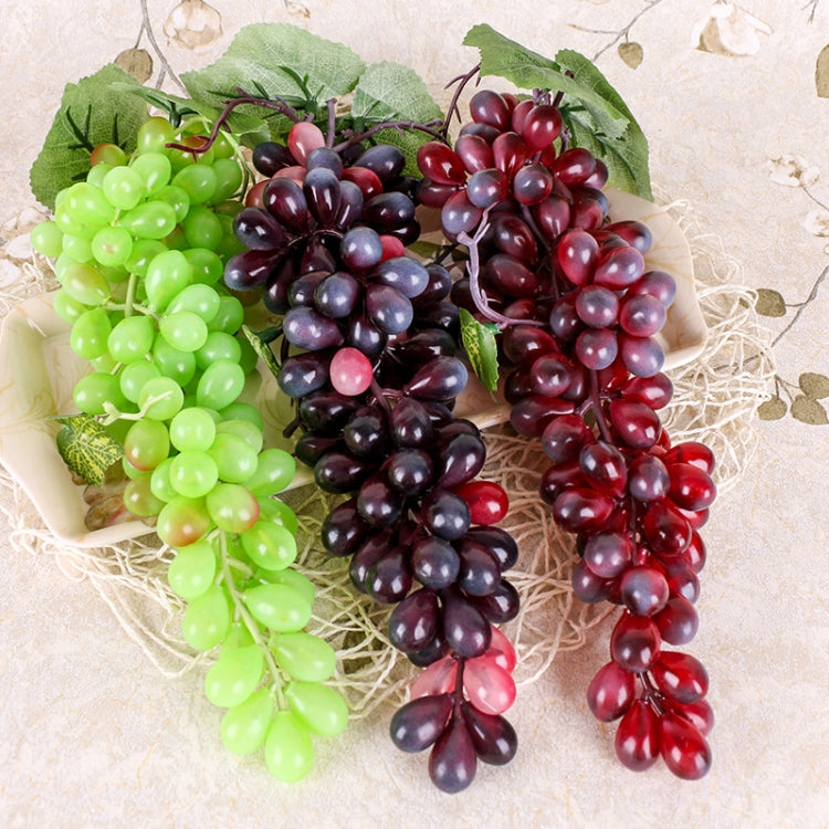 2 Bunches 85 Black Grapes Simulation Fruit Simulation Grapes PVC with Cream Grape Shoot Props - Camera Accessories by buy2fix | Online Shopping UK | buy2fix