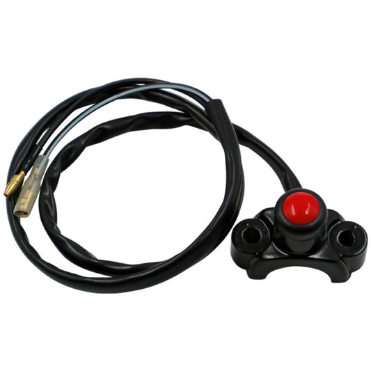 Motorcycle Modification Self-Locking Single Switch Headlight Fog Light Brake Light Emergency Light Switch(Red Button) - Electrical System by buy2fix | Online Shopping UK | buy2fix