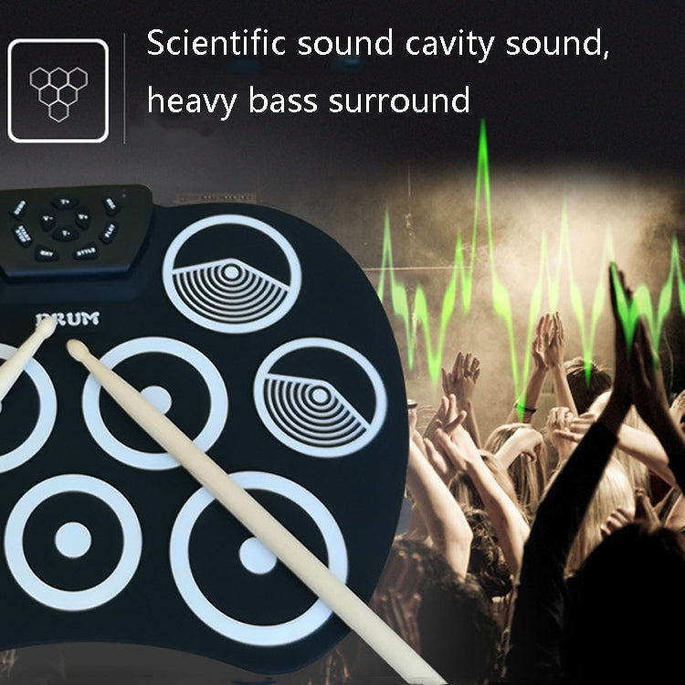 Silicone Folding Portable Hand-Rolled Drum DTX Game Strike Board(G800 Red) - Percussion Instruments by buy2fix | Online Shopping UK | buy2fix