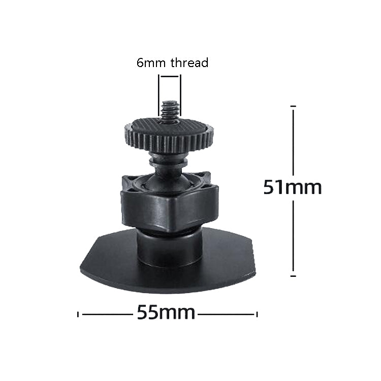 Mini Gimbal Camera Bracket Desktop Mobile Phone Bracket Recorder Car Bracket 1/4 Screw Connector for GoPro - Holder by buy2fix | Online Shopping UK | buy2fix