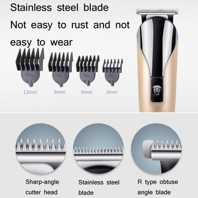 SHINON 6 In 1 Multifunctional Electric Hair Clipper Set(USB (Golden)) - Hair Trimmer by buy2fix | Online Shopping UK | buy2fix