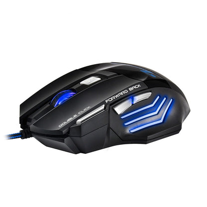 IMICE X7 2400 DPI 7-Key Wired Gaming Mouse with Colorful Breathing Light, Cable Length: 1.8m(Skin Black Color Box Version) - Wired Mice by IMICE | Online Shopping UK | buy2fix