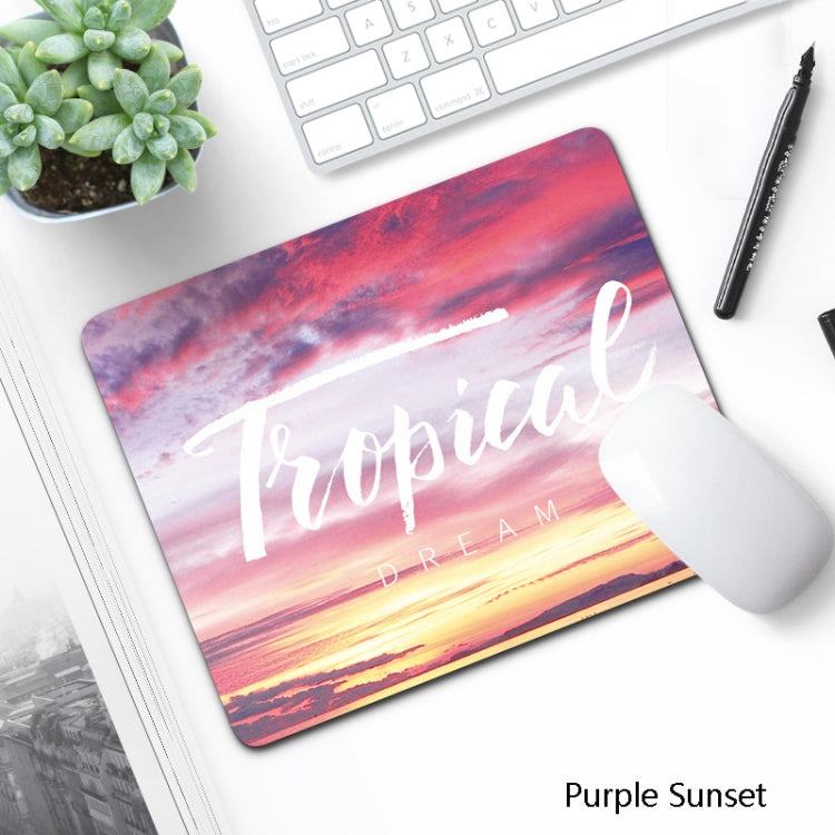 6 PCS Non-Slip Mouse Pad Thick Rubber Mouse Pad, Size: 21 X 26cm(Purple Sunset) - Mouse Pads by buy2fix | Online Shopping UK | buy2fix