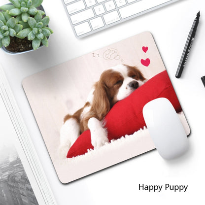 6 PCS Non-Slip Mouse Pad Thick Rubber Mouse Pad, Size: 21 X 26cm(Happy Puppy) - Mouse Pads by buy2fix | Online Shopping UK | buy2fix