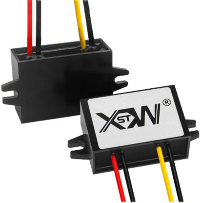 XWST DC 12/24V To 5V Converter Step-Down Vehicle Power Module, Specification: 12/24V To 5V 8A Medium Rubber Shell -  by buy2fix | Online Shopping UK | buy2fix