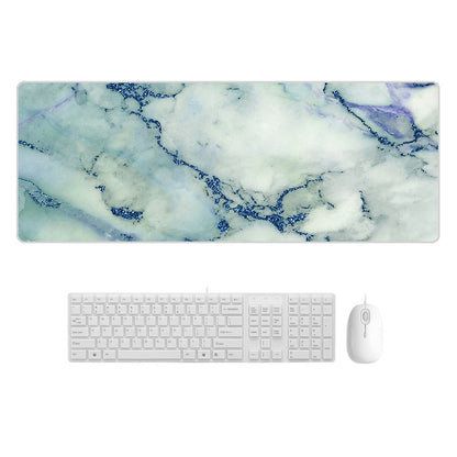 300x800x5mm Marbling Wear-Resistant Rubber Mouse Pad(Blue Crystal Marble) - Mouse Pads by buy2fix | Online Shopping UK | buy2fix