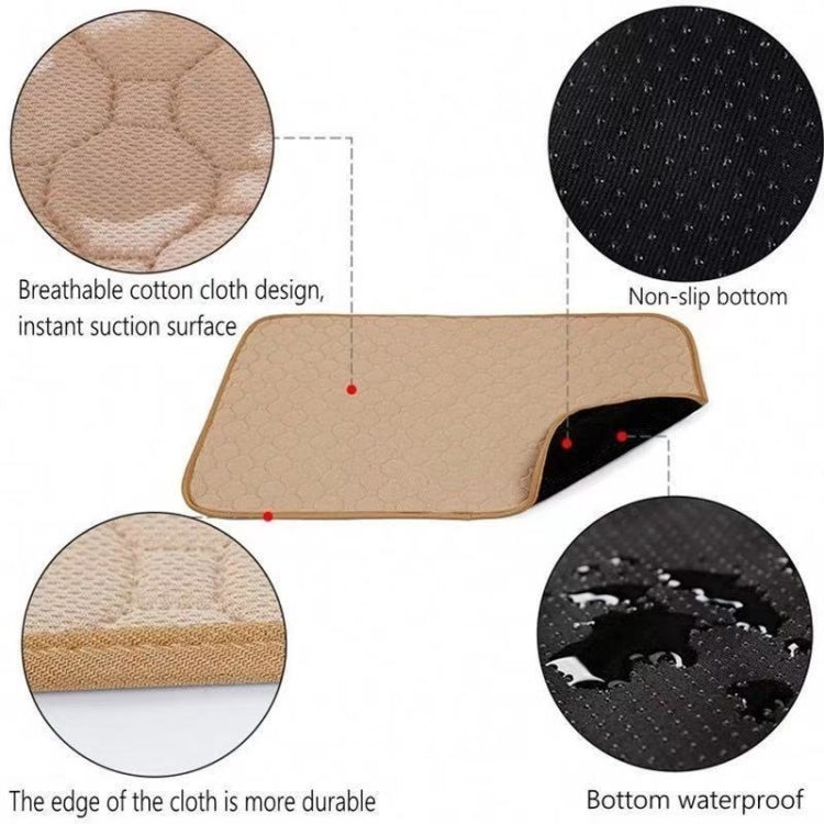 67x50cm Car Pet Injection Pad Waterproof Pad Cat Dog Sofa Waterproof Diapholic Carpet Water Absorbing Pad(Light Grey) - Seat Accessories by buy2fix | Online Shopping UK | buy2fix