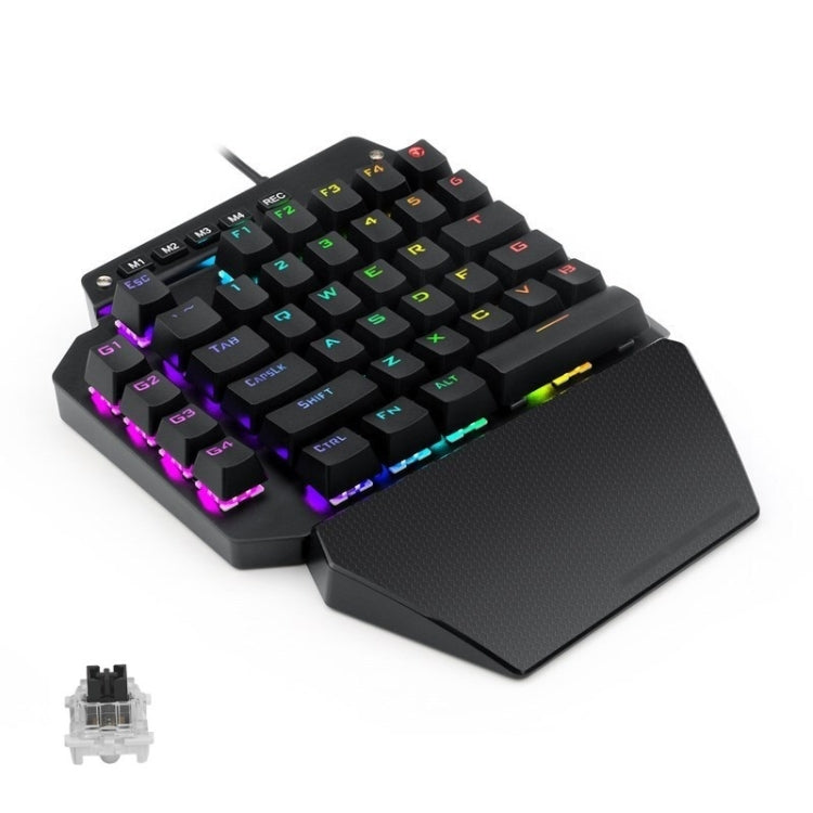 K700 44 Keys RGB Luminous Switchable Axis Gaming One-Handed Keyboard, Cable Length: 1m(Black Shaft) - Wired Keyboard by buy2fix | Online Shopping UK | buy2fix