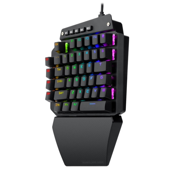 K700 44 Keys RGB Luminous Switchable Axis Gaming One-Handed Keyboard, Cable Length: 1m(Tea Shaft) - Wired Keyboard by buy2fix | Online Shopping UK | buy2fix