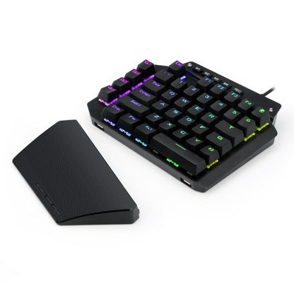 K700 44 Keys RGB Luminous Switchable Axis Gaming One-Handed Keyboard, Cable Length: 1m(Blue Shaft) - Wired Keyboard by buy2fix | Online Shopping UK | buy2fix